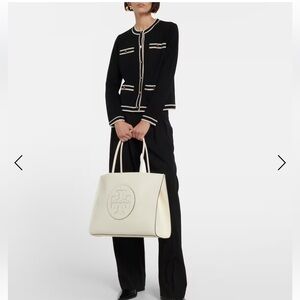 Tory Burch Kendera merino wool silk cardigan blazer